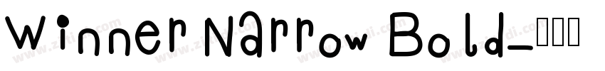 Winner Narrow Bold字体转换